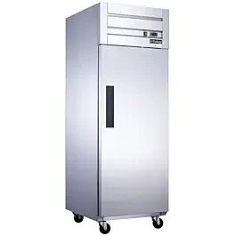 Dukers D28AR 28″ Single Solid Door Top Mount Reach-In Refrigerator – 18.31 Cu. Ft.