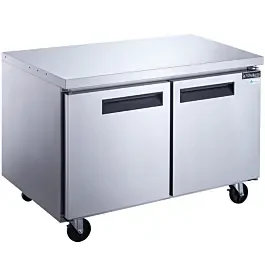 Dukers DUC48R 48″ Two Solid Door Undercounter Worktop Refrigerator – 12.21 Cu. Ft.