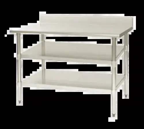 Eagle Group 3024SADJUS-18/4 24″W x 30″D Work/Prep Table Undershelf for Tables with Uni-Lok® Hat Channel Frame – 18 Gauge Type 430 Stainless Steel