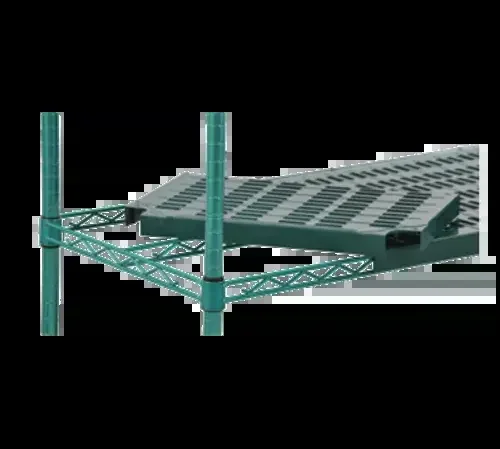 Eagle Group QPF-QA1872VG-GS-X QuadPLUS™ NSF Wire Quad-Adjust® Frame with Solid Green Polymer Shelf Mat – 72″W x 18″D