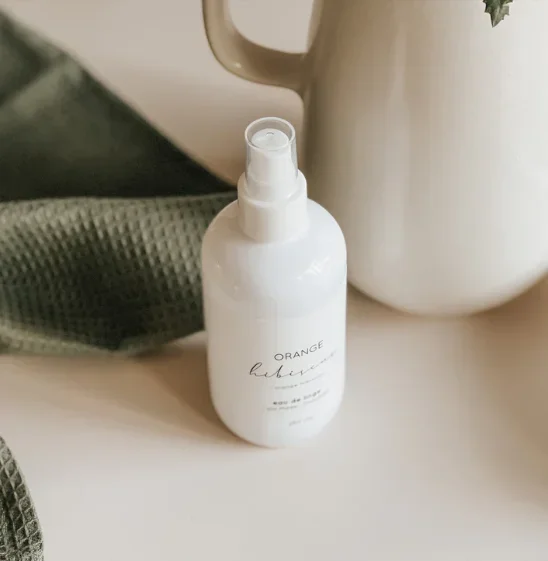 Eau de linge Orange hibiscus 250ml – Marée Chandelles