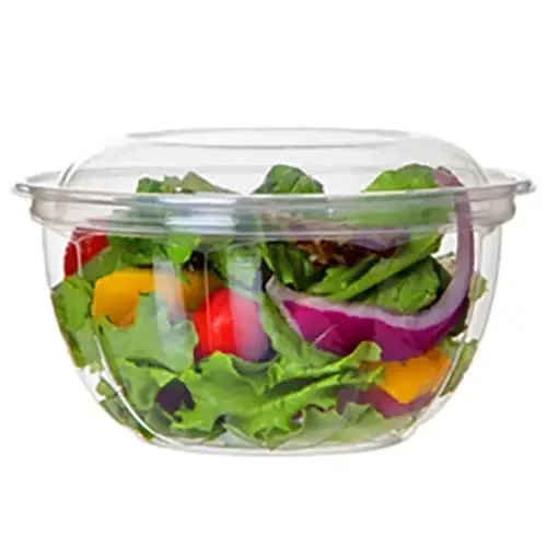 Eco Products EP-SB18 Clear 18 Ounce Plastic Bowl and Lid – 150 / CS