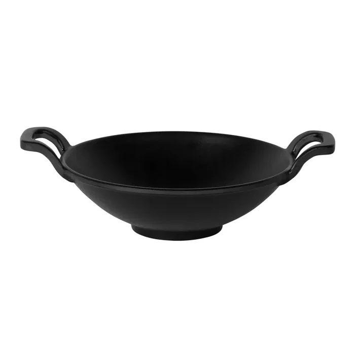 Elite Global Solutions MFP7218-B Illogical Melamine Cast Iron 7″ Wok
