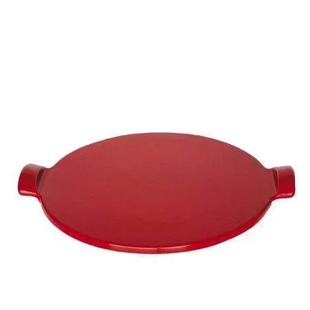 Emile Henry 14.5in Round Baking Stone, Red