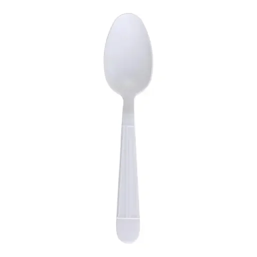 Empress E177002 Heavy Weight Teaspoon Polypropylene White Dense Pack