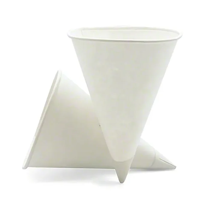 Empress EMP4.5CONE Waxed 4.5 ounce Cone Cup w/ Rolled Rim – 5000 / CS