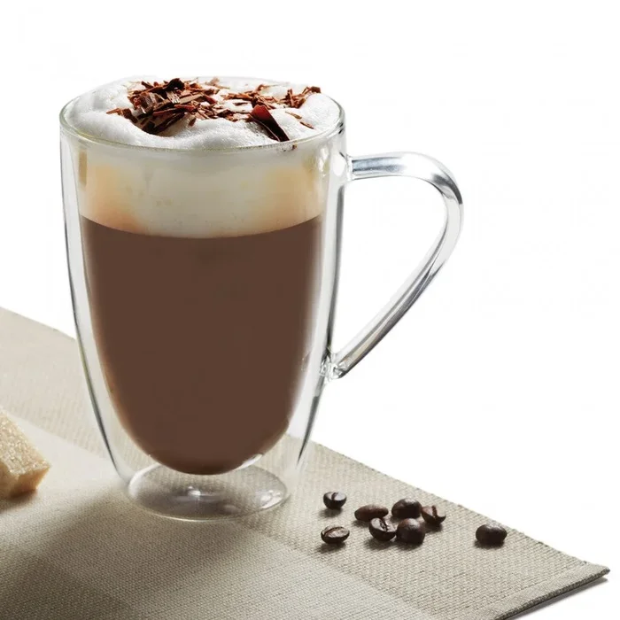 Ensemble de 2 tasses à café double paroi 435ml