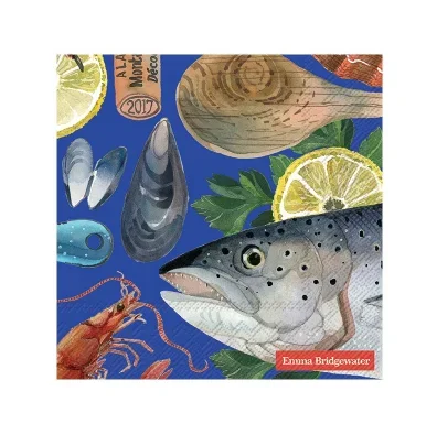 Ensemble de 20 napkins Poisson