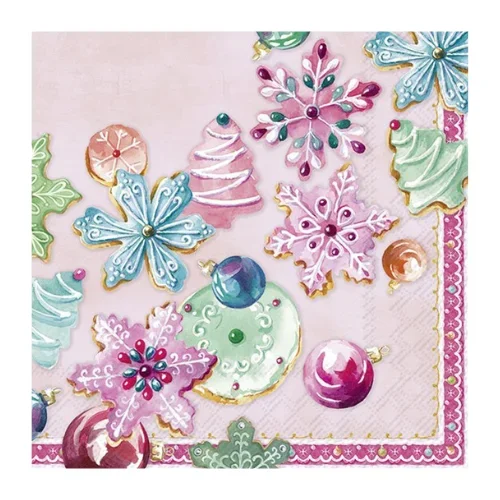 Ensemble de 20 serviettes de table en papier Biscuits sucrés