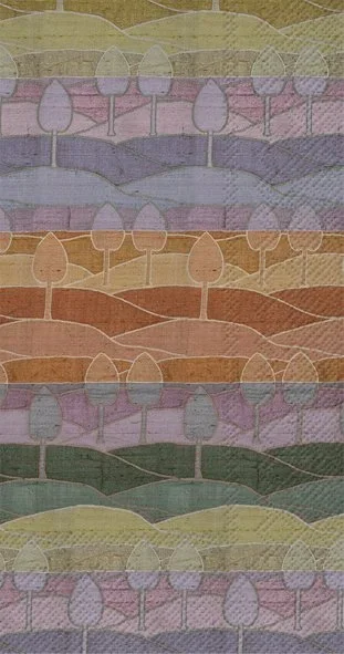 Ensemble de 20 serviettes de table en papier Paysage