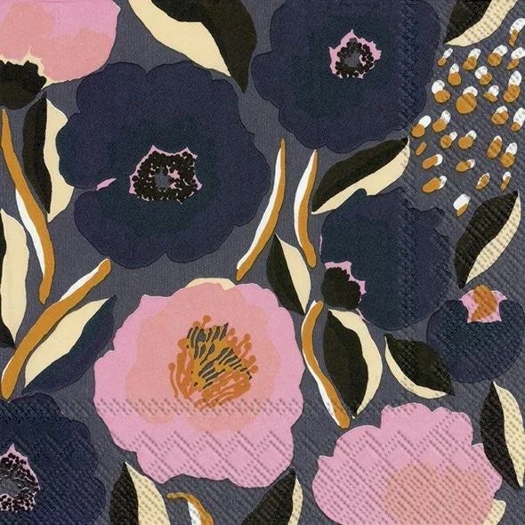 Ensemble de 20 serviettes de table en papier Rosarium
