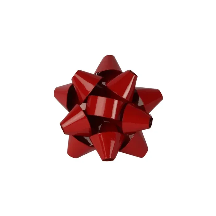 Ensemble de 4 anneaux de serviette en forme de nœud en ruban rouge