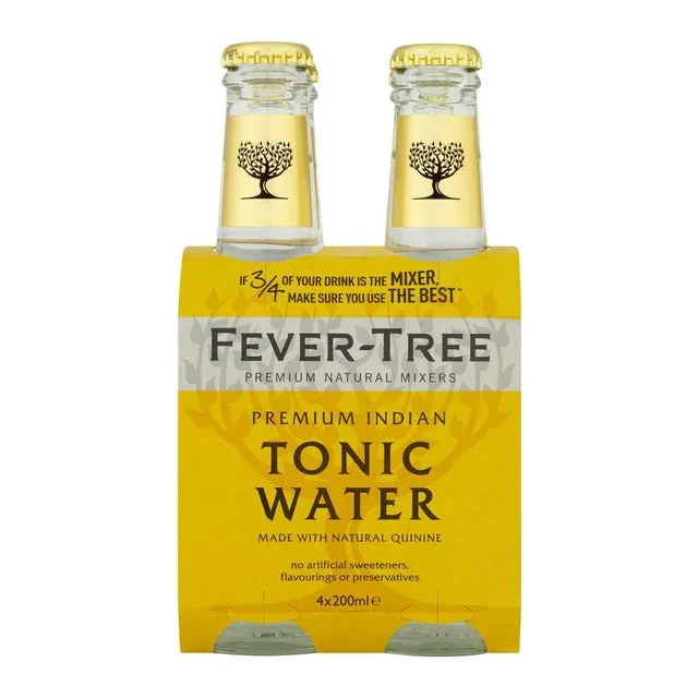 Ensemble de 4 bouteilles d’eau tonique Indienne – Fever-Tree