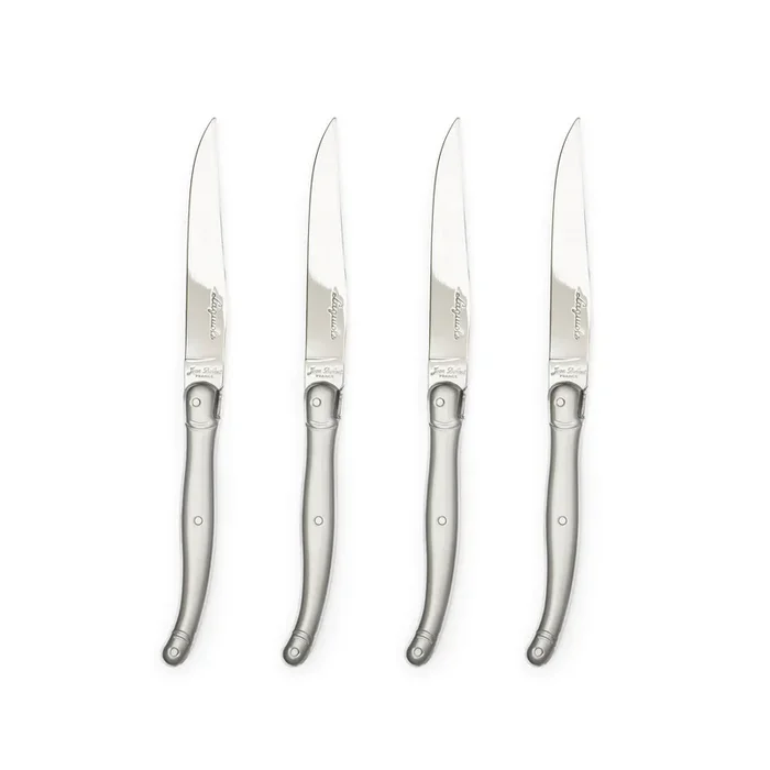Ensemble de 4 couteaux Laguiole en inox brossé