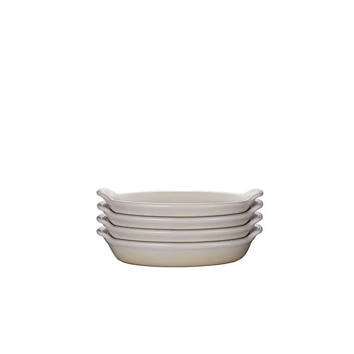 Ensemble de 4 plats à gratin Meringue – Le Creuset