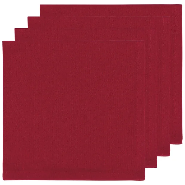 Ensemble de 4 serviettes de table Rouge – Now Designs