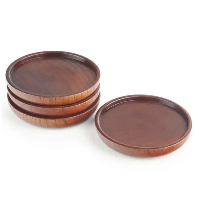 Ensemble de 4 sous-verres en bois massif – Final Touch