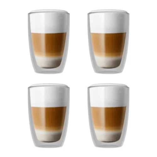 Ensemble de 4 verres à cappuccino double paroi 240 ml – Bellucci