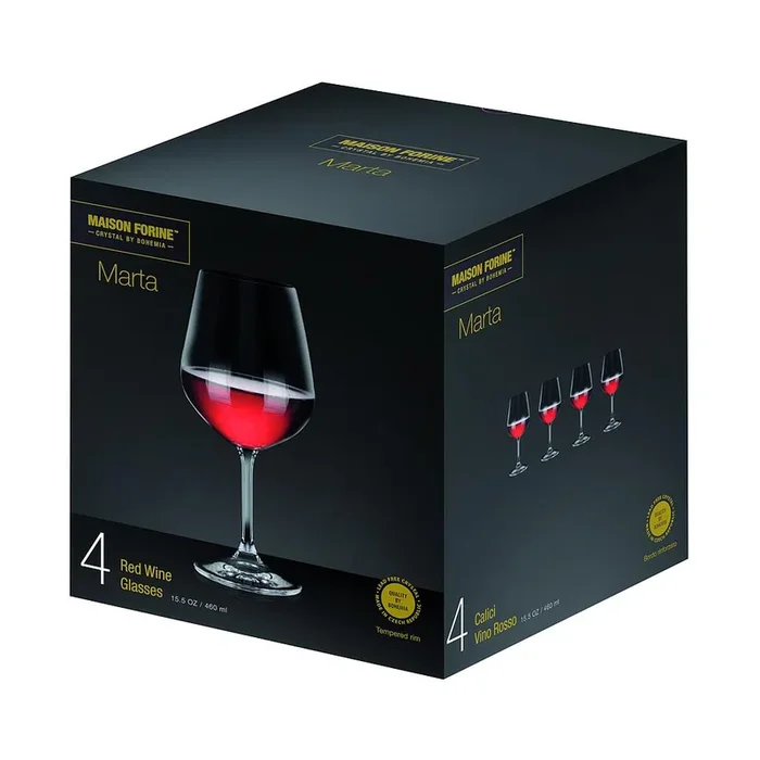 Ensemble de 4 verres à vin de 460 ml