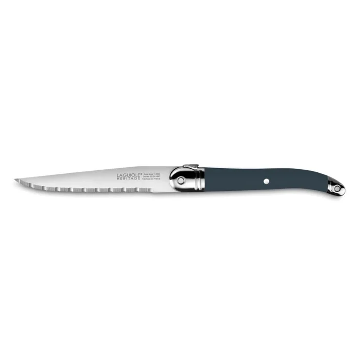 Ensemble de 6 couteaux à steak Heritage bleu – Laguiole