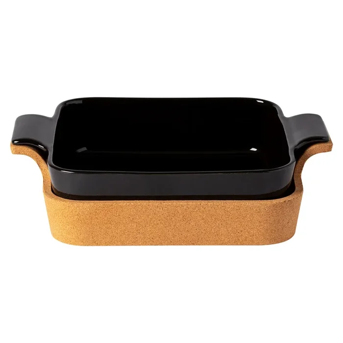 Ensemble de plat et couvercle à cuisson 32 cm Noir
