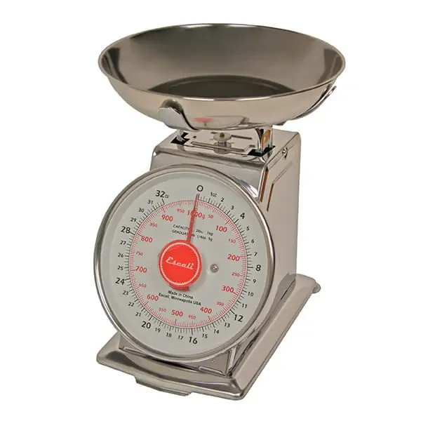 Escali SCDLB2 Pro MZR 2 Pound Dial Scale with Stainless Bowl