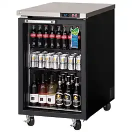 Everest EBB23G 24″ One Glass Swing Door Back Bar Refrigerator