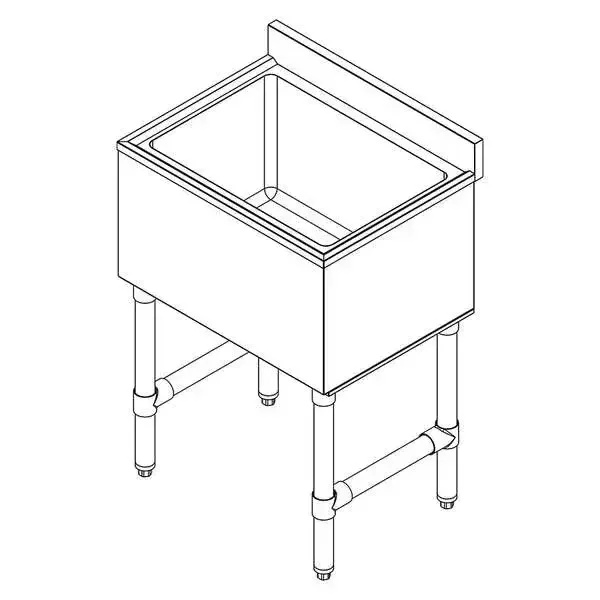 Falcon IBC-4821 Underbar Ice Bin with Cover