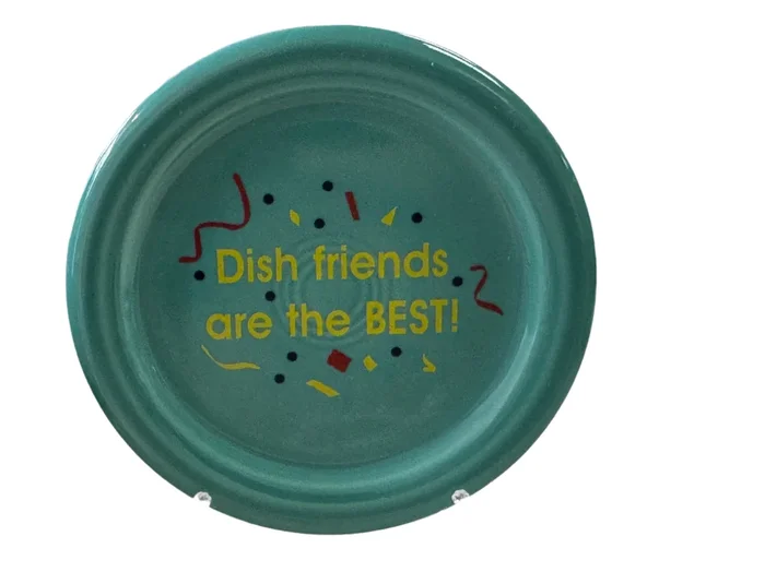 Fiesta “DISH FRIENDS ARE THE BEST” Coaster Maryann Cannon