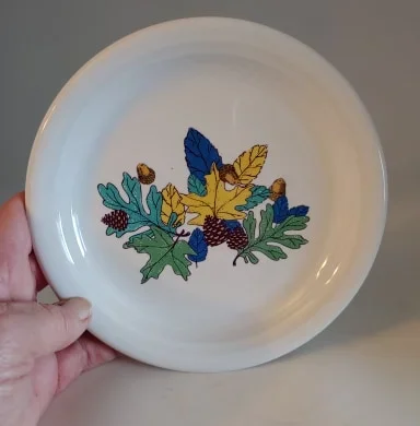Fiesta Fall Fantasy Appetizer Blue. RETIRED