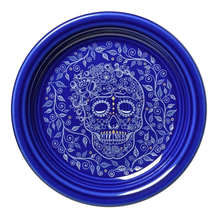 Fiesta® Appetizer Plate – Skull and Vine Twilight