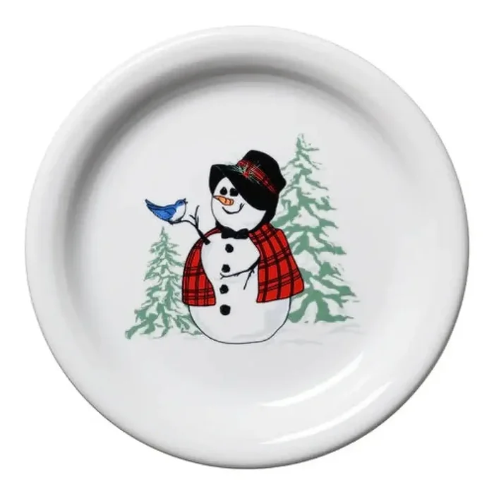 Fiesta SnowLady Appetizer Plate