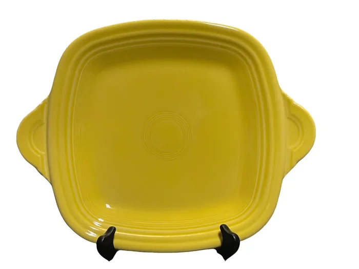 Fiesta Sunflower Yellow Square Tab Serving – Hostess Tray NWT