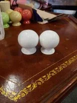 Fiesta White Bulb Salt & Pepper Shakers Fiestaware