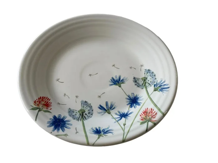 Fiestaware Breezy Floral Luncheon Plate 9″