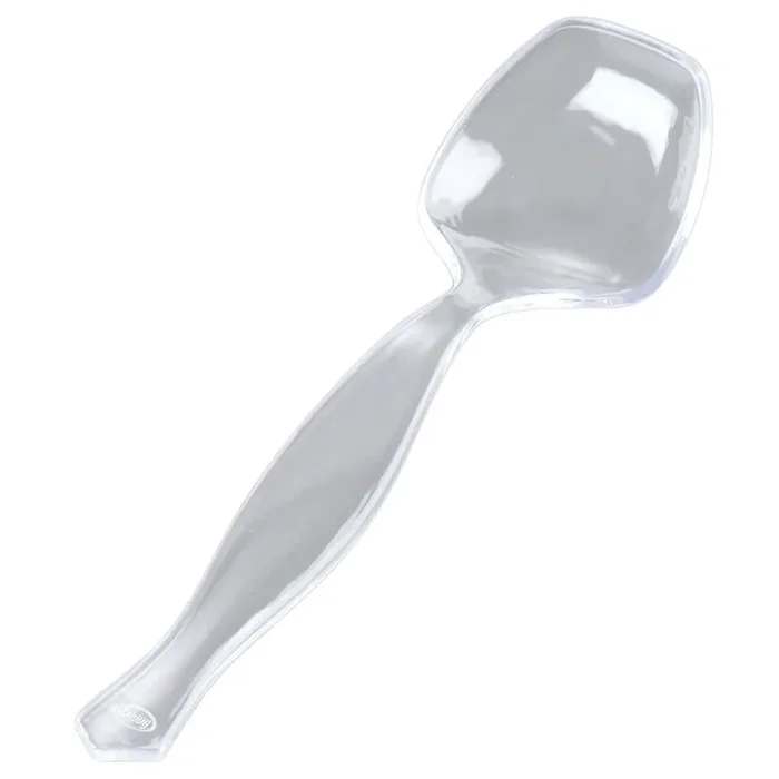 Fineline Setting 3302-CL Clear Disposable Serving Spoon – 144 / CS