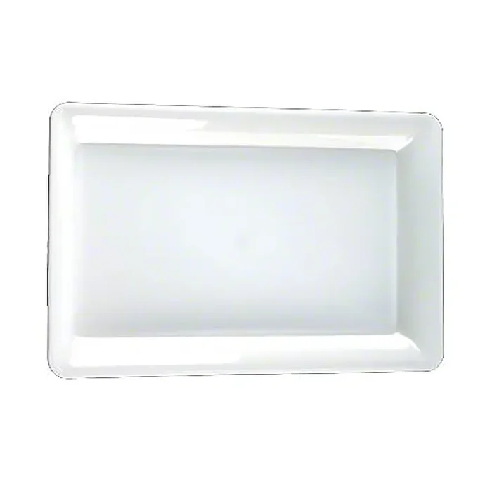Fineline Setting EMI-1014WH White 10″ x 14″ Rectangular Party Tray – 25 / CS