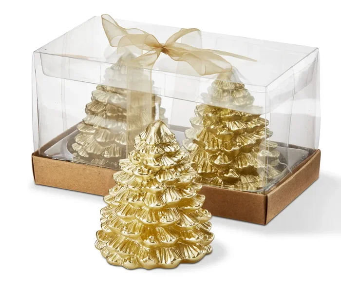 Fir Tree Candles Set Of 2
