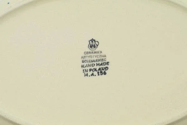 Fish Shaped Platter 13″ Blue Spring Theme