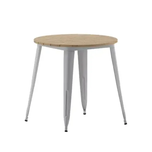 Flash Furniture JJ-T14623-80-BRSL-GG Declan Dining Table