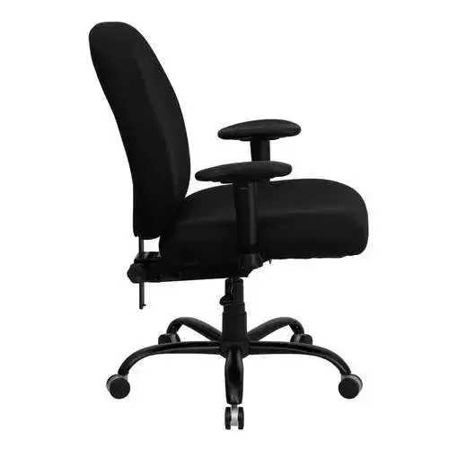 Flash Furniture WL-715MG-BK-A-GG Hercules Series Big & Tall Executive Swivel