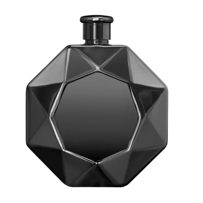 Flasque diamant chrome Noir – Final Touch