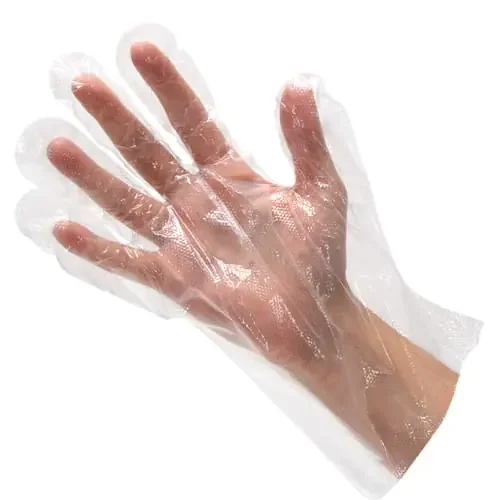 FMP® 133-1023 Clear Plastic Disposable Gloves – 100 / BX