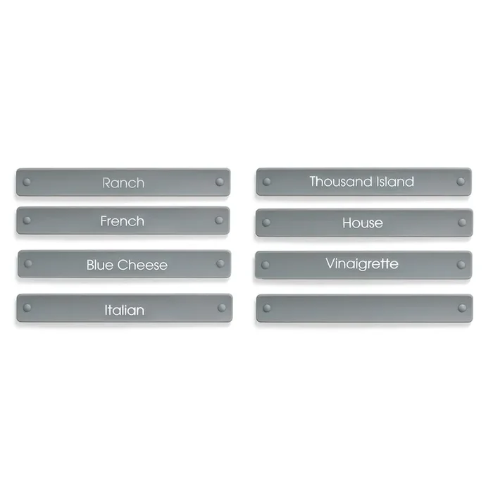 FOH ACF009GYT88 Salad Dressing Labels for Carafe – 8 / PK