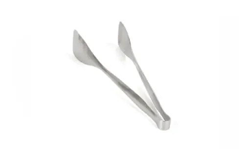 FOH BUT024BSS22 12″ Brushed Stainless Tongs – Silver