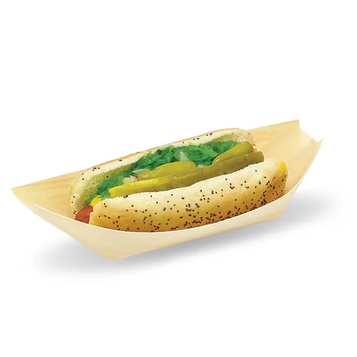 FOH DBO114NAW28 Servewise 8.25″ Wood Boat – 200 / CS