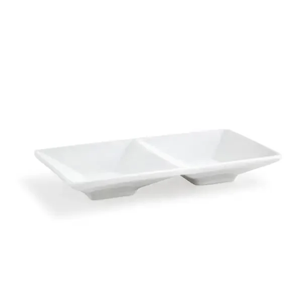 FOH DSD015WHP23 Kyoto White Divided Dish – 12 / CS