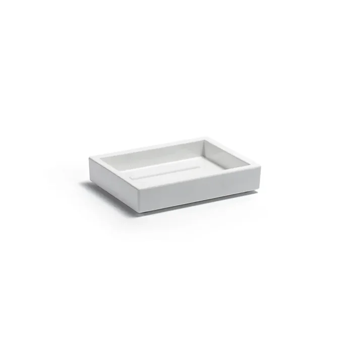 FOH® RSD010WHR13 New York Snow 4″ Square Soap Dish – 12 / CS