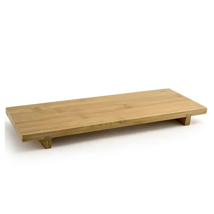 FOH RTR007BBB12 B3 Rectangle Footed Bamboo Tray – 6 / CS