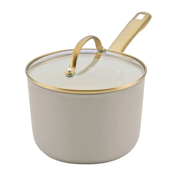 Forged Induction Ceramic 3-Quart Sauce Pan With Lid